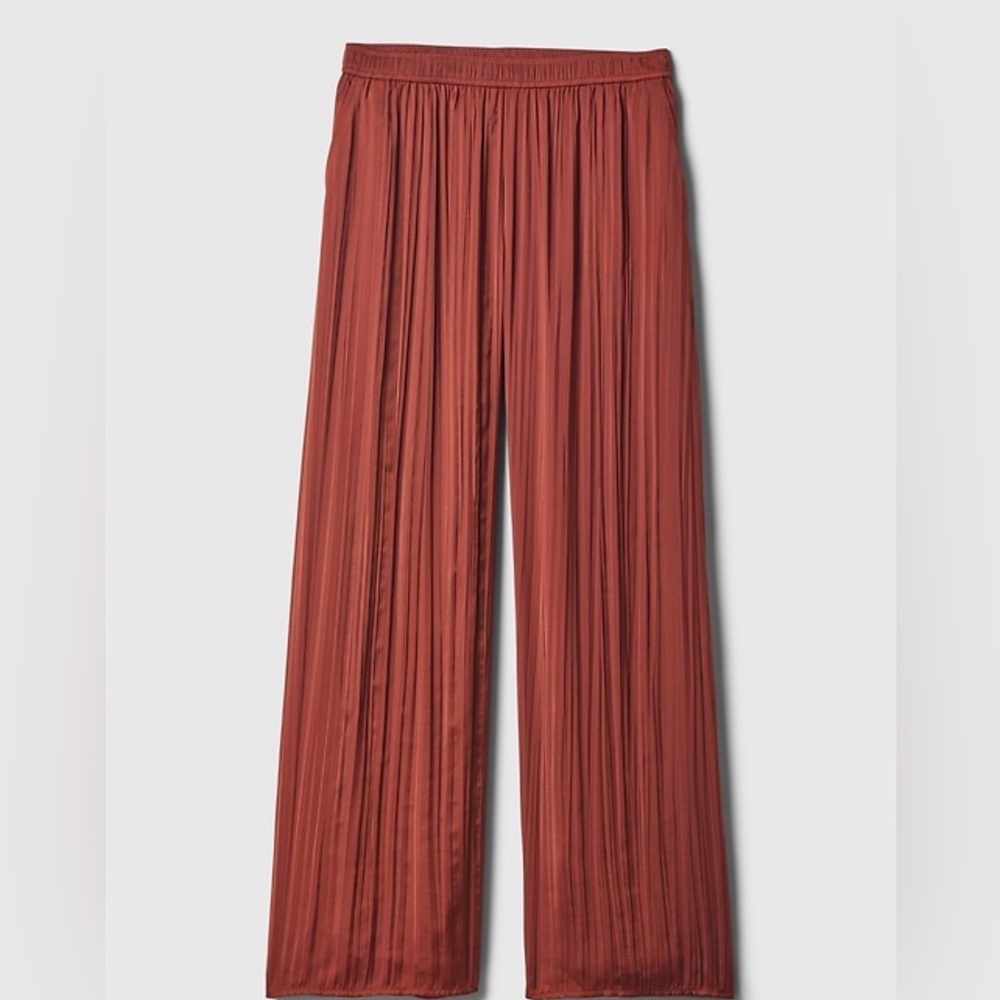 GAP Crinkle Texture Satin Pants | Size Large | - Picture 3 of 7
